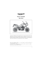 Triumph Tiger Sport 1050 - Owners Handbook EN 2016